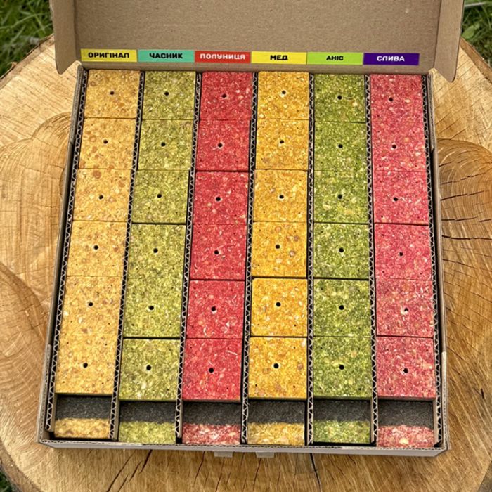 Набір макухи «ГОРОХОВО-СОНЯШНИКОВИЙ», 78 кубиків, Black Gold Organic