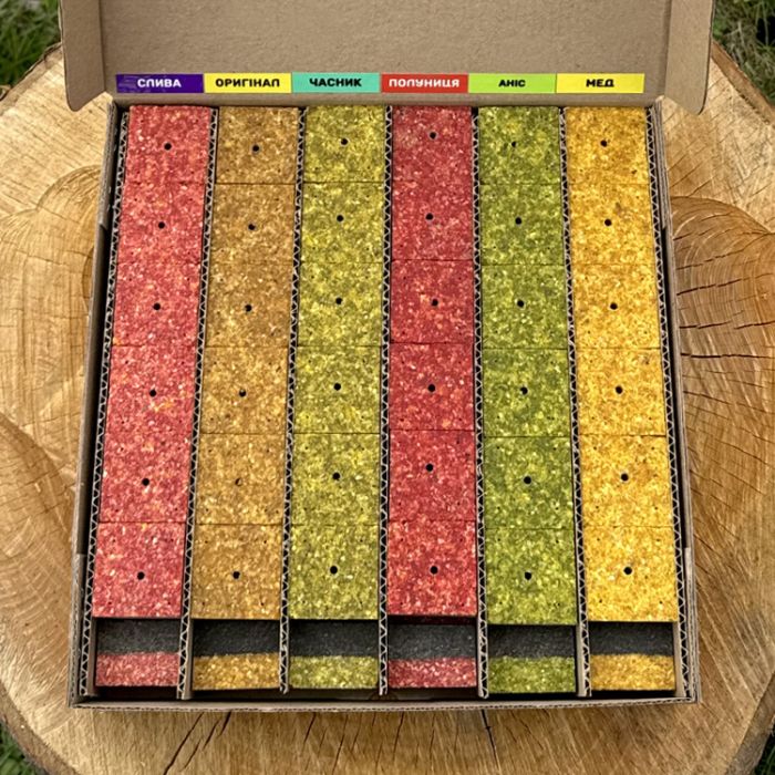 Набір макухи «КУКУРУДЗЯНО-СОНЯШНИКОВИЙ», 78 кубиків, Black Gold Organic