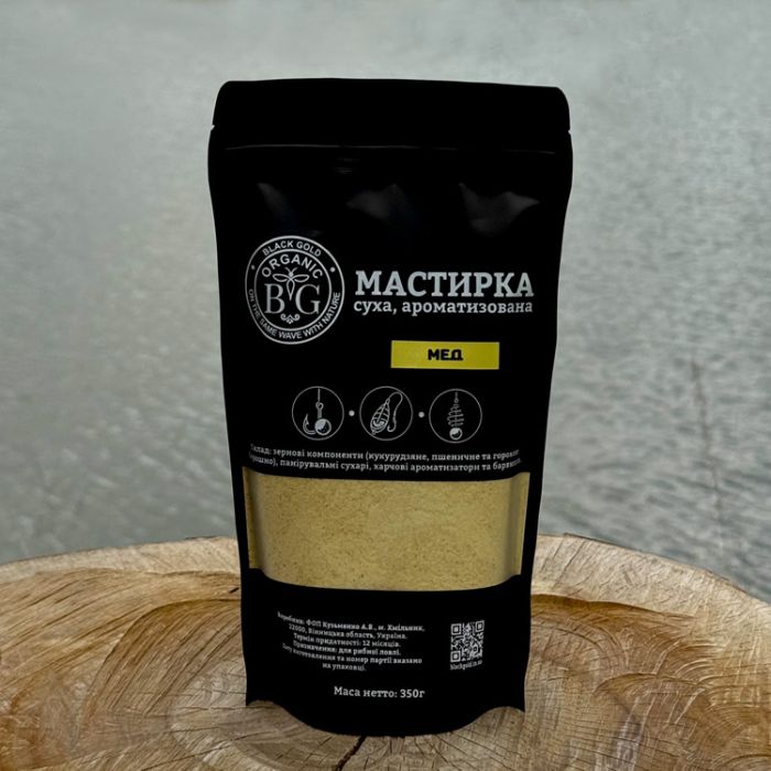 Суха мастирка «МЕД», 350 г, Black Gold Organic