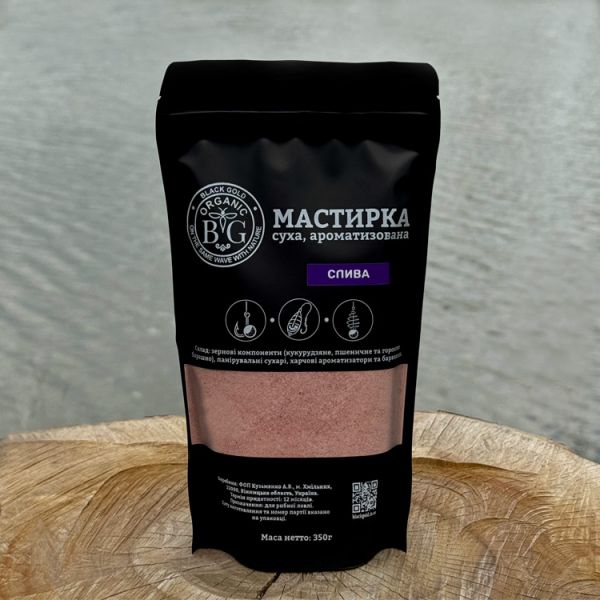 Суха мастирка «СЛИВА», 350 г, Black Gold Organic