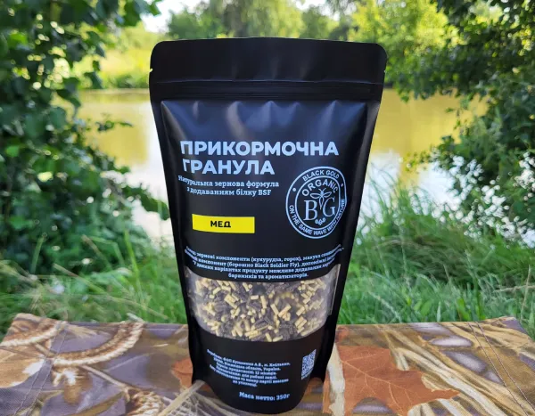 Прикормочна гранула 2 мм МЕД 350 г Black Gold Organic