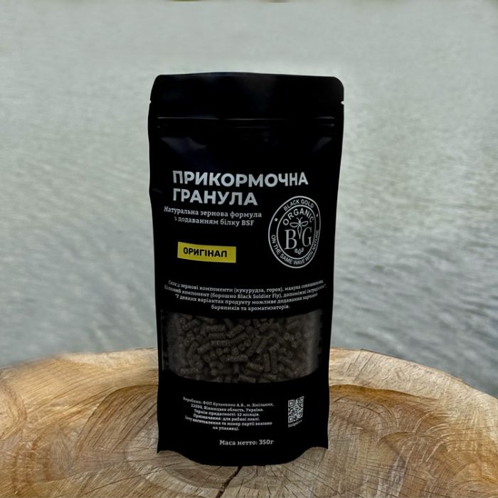 Прикормочна гранула 4 мм СОНЯШНИК 350 г Black Gold Organic
