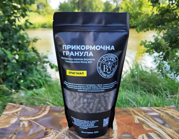 Прикормочна гранула 6 мм СОНЯШНИК 350 г Black Gold Organic