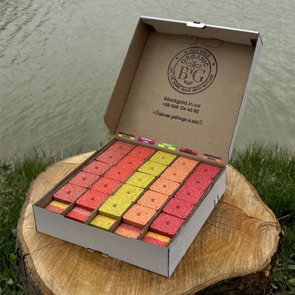 Набір макухи «ПОДВІЙНИЙ», 55 кубиків, Black Gold Organic
