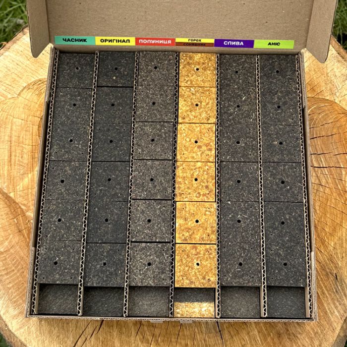 Набір макухи «СОНЯШНИКОВИЙ», 78 кубиків, Black Gold Organic