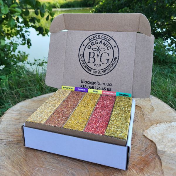 Вікенд бокс «КУКУРУДЗЯНО-СОНЯШНИКОВИЙ», 40 кубиків, Black Gold Organic