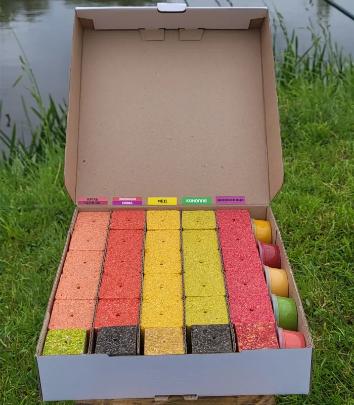 Набір "УНІВЕРСАЛЬНИЙ" - 60 кубиків + 5 тіста, Black Gold Organic