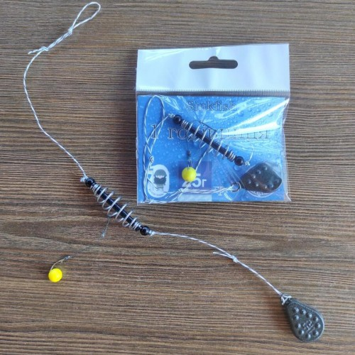 Оснастка "Вбивця карася" 1 годівниця, нержавіюча пружина, вага 30 г